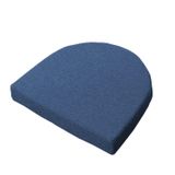 Kaymaz Sandalye Minderleri, Keten ve Sünger Sandalye Koltuk Minderi(Navy,43x42x5cm)