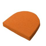 Kaymaz Sandalye Minderleri, Keten ve Sünger Sandalye Koltuk Minderi(Orange,38x35x5cm)