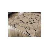 Kaymaz Taban Dijital Baskı Kadife Crack Wall Kahve 180x280 cm Salon Halı
