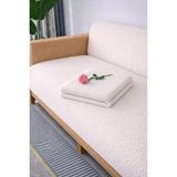 Kaymaz Taban Koltuk & Kanepe Örtüsü 180 x 220 cm Saçaklı ve Yumoş Modeller - Krem
