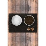 Kaymaz Tabanlı Keçe Pet Mama Paspası 45X75 Siyah - Seçenek 1