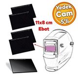Kaynak Bas Maskesi El Tipi Kaynak Maske Yedek Cami 10 Numara Filtre 3 Mm Kalinlik 5 Adet