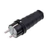 Kaynak Ekipmanları 1 x 16 A Kauçuk Topraklı Erkek Fiş 220 - 15 Adet - Siyah