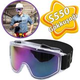 Kaynak Koruyucu Iş Güvenlik Güvenliği Gözlüğü Ventilli Gözlük S550 Gökkuşağı Ürünler - Çok Renkli