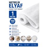 kaynar 1 Metre 150 Gr Metrelik Elyaf – Kalın Beyaz Rulo Elyaf Dolgu ve Kaplama Malzemesi – Yastık, Yorgan, Minder, Peluş Oyuncak, Koltuk Döşeme ve Kapitone İçin