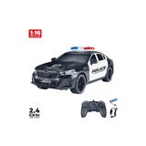 Kayra 1 / 16 Ölçek Işıklı Uzaktan Kumandalı Polis Arabası 23 cm Şarjlı Yarış Arabası