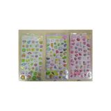 Kayra 3D Kabarık Pofuduk Çıkartma Sticker Seti Defter Telefon Süsü (3 Farklı Tema)