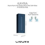 Kayra Ayna Yan Dolabı 30Cm Mat Safire Blue
