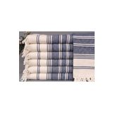 Kayra Export Naturel-lacivert Düğün Hediyesi, Mutfak Havlusu, 45x100 Cm Pamuk Havlu, Havlu, Çay Havlu,
