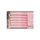 Kayra Export Peştemal Pembe Şık Tasarım Küçük Boy Peşkir 45x90 Cm Küçük Peşkir