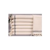 Kayra Export Peştemal Siyah Ev Hediyesi Peştemal Küçük Boy 45x95 Cm Pamuk Peşkir Dekoratif Peştemal