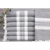 Kayra Export Siyah Havlu, Banyo Havlusu, 95 x 150 cm Pamuk Peştamal, Nedime Havlusu , Sarong Peştamal, - S - L
