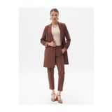 Kayra Havuç Kesim Basic Pantolon Koyu Kahve