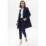 Kayra Havuç Kesim Basic Pantolon Lacivert