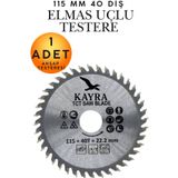 KAYRA LEATHER CRAFT 1 Adet 115 mm 40 Diş Ahşap Kesme Testeresi Bıçağı - Avuç Taşlama Spiral Uyumlu Profesyonel Ağaç, Sunta, MDF, Kontrplak Kesici Testere Diski Seti - Hassas ve Pürüzsüz Kesim Ağaç Testere Ucu