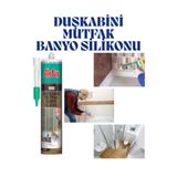 KAYRA LEATHER CRAFT 100D Şeffaf Duşakabin Silikonu 280 gr - Küf Tutmaz Mastik-Kararmayan Silikon