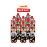 KAYRA LEATHER CRAFT 10'lu Kamp Gazı Kartuşu 227 gr Portatif Ocak ve Pürmüz Yedeği Bütan Propan Karışımlı Kamp Ocağı Tüpü