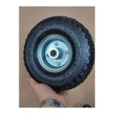 KAYRA LEATHER CRAFT 260x85 Mm Çelik Jant Tekerlek Siboplu Bilyeli Rulmanlı Havalı Dublex El Arabası Yük Taşıma Tekeri
