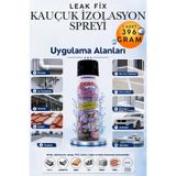 KAYRA LEATHER CRAFT 396 gr Siyah Su Yalıtım Sızdırmaz Geçirmez İzolasyon Kauçuk Spreyi Çatı Oluk, Banyo, Boru, Teras ve Duvar Sızıntı Önleyici Kaplama Sprey Çatlak Kapatıcı Nem, Rutubet ve Su Kaçağı Tamir Sıvı Kauçuk