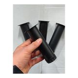 KAYRA LEATHER CRAFT 4 Adet Gobit Ayarlanabilir Metal 15 Cm Siyah Mobilya Kanepe Koltuk Baza Yükseltici Destek Ayağı Ayakları.
