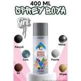 KAYRA LEATHER CRAFT 400 ml Sprey Boya Gri Metal Ahşap Beton Duvar Yüzeylere Uygun Hobi Akrilik Mat Parlak Dekoratif Boyası Genel Amaçlı Hızlı Kuruyan Çok Amaçlı Renkli Sprey Boyalar İç Dış Mekan Kendin Yap DIY Tasarım