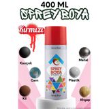KAYRA LEATHER CRAFT 400 ml Sprey Boya Kırmızı Metal Ahşap Beton Duvar Yüzeylere Uygun Hobi Akrilik Mat Parlak Dekoratif Boyası Genel Amaçlı Hızlı Kuruyan Çok Amaçlı Renkli Sprey Boyalar İç Dış Mekan Kendin Yap DIY Tasarı