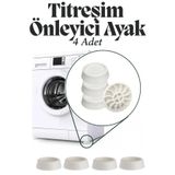 KAYRA LEATHER CRAFT 4'lü Çamaşır Bulaşık Makinesi Titreşim Önleyici Ayak Yükseltici Siyah Eşya Altlığı Ses Önleyici Ayak