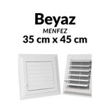 KAYRA LEATHER CRAFT Beyaz 35 x 45 cm Havalandırma Menfezi Banyo Menfezi Wc Baca Kapağı Tuvalet Menfezi Plastik Panjur