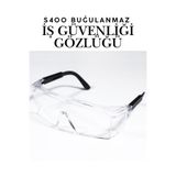 KAYRA LEATHER CRAFT S400 Şeffaf Koruyucu İş Gözlüğü - Anti-Fog Buğulanmaz Polikarbonat Gözlük Laboratuvar ve İş Gözlüğü