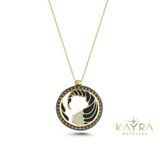 Kayra Mücevher Özel Tasarım Akrep Burcu Altın Kolye BK08