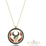 Kayra Mücevher Özel Tasarım Boğa Burcu Altın Kolye BK02
