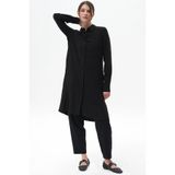 Kayra Patı Gizli Basic Uzun Tunik Siyah