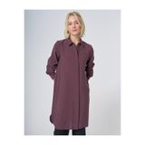 Kayra Patı Gizli Modal Basic Tunik Bordo