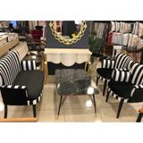 Kayser Home Çay Seti Koltuk Takımı - Oturma Grubu - Balkon - Ofis - Bahçe Mobilyası - Nubuk Kumaş Zebra Desen