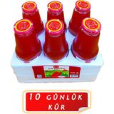 Kayseri Pazarı Gilaburu Suyu Nektarı 10 Gün Kullanım 6 Adet Cam Şişe Şeker Ilavesiz - 8 kg