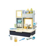 Kayyum Oyuncak Eğitici Müzikli Modern Banyo Seti Oyuncağı Mavi