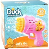 Kayyum Oyuncak Kayyum Duck Oyuncak Baloncuk ve Köpük Tabancası - Açık Pembe