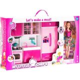 Kayyum Oyuncak My Little Chefs Bebekli Üçlü Mutfak Seti - Açık Pembe