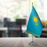 Kazakistan 15x22,5 Masa Bayrağı (Direksiz)