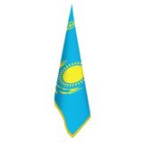 Kazakistan Bayrağı - Ofis-Makam-Toplantı Odaları - Saçaklı Makam Bayrağı