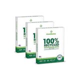 Kazan Hobi %100 Geri Dönüştürülebilir Çok Amaçlı Kağıt, 9,1 Kg, 92 Parlak, 8,5 x 11 Inç, 3 Paket 400 Yaprak, Toplam 1200 Yaprak, 00018-3, Beyaz - Çok Renkli