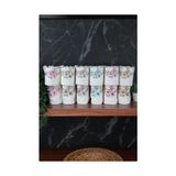 Kazan Hobi %100 Pamuklu 3D Kelebek Işlemeli 12'li Analı Kızlı Çeyizlik Havlu Seti 50X90 cm - 00030 - Çok Renkli