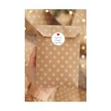 Kazan Hobi 100'LÜ Hediye Paketi Seti; 100 Adet Kese Kağıdı (11X20 Cm) + 70 Adet Sticker | Pratik Hediye Paketleme Kesesi, Kraft Kağıt Kese, Kağıt Hediye Torbası, Hediye Kesesi, Paketleme Özel Sticker - Çok Renkli - Standart - Otomatik