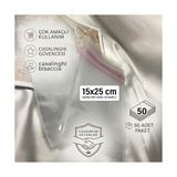 Kazan Hobi 15X25 cm Kendinden Yapışkanlı Jelatin Poşet Bantlı Şeffaf Opp Torba Paket 50'li (15X25) - 10 cm