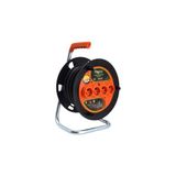 Kazan Hobi 20 Metre Makaralı Uzatma Kablosu Ttr – 4 Prizli, 3x2.5 Mm, Dayanıklı Dış Mekan ve Iç Mekan Kullanımı Için Seyyar Elektrik Kablosu Bylion, IP20, Güç Göstergeli - Çok Renkli