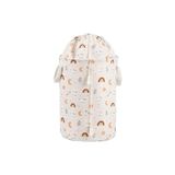 Kazan Hobi 2'li Set Çok Amaçlı Yuvarlak Torbalı Bebek Kirli ve Çocuk Çamaşır Sepeti Organizeri - 10 x 10 cm - Çok Renkli
