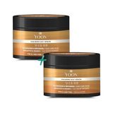Kazan Hobi 2'si 1 Arada Saç Maskesi Keratin & Hyalüronik Asit Içeren; Tüm Saç Tipleri ve Hasarlı, Aşırı Yıpranmış Saçları 360° Yoğun Onarıcı ve Besleyici Saç Bakım Maskesi 250 ml - Çok Renkli