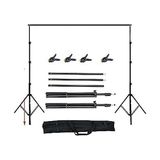 Kazan Hobi 3X3M Backdrop Fon Standı Stüdyo Stand Kit Taşıma Çantalı Set 3x3 Metre Fon Stant - Çok Renkli