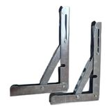 Kazan Hobi 40 cm Çinko Metal Mandallı Katlanabilir Masa Konsolu, 1çift