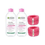 Kazan Hobi 400 ml Micellar Makyaj Temizleme Suyu 2'li Set ve Hediye Havlu Bileklik